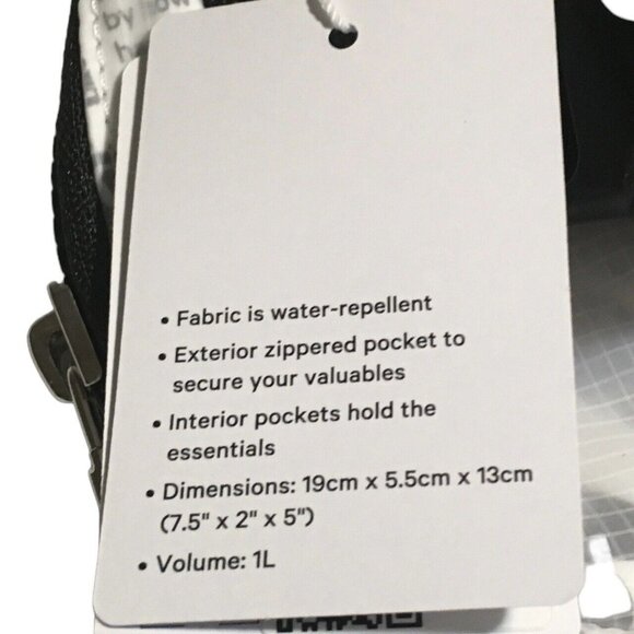 Lululemon Everywhere Belt Bag 1L White Manifesto Print Nylon Unisex Fanny Pack - Picture 6 of 11